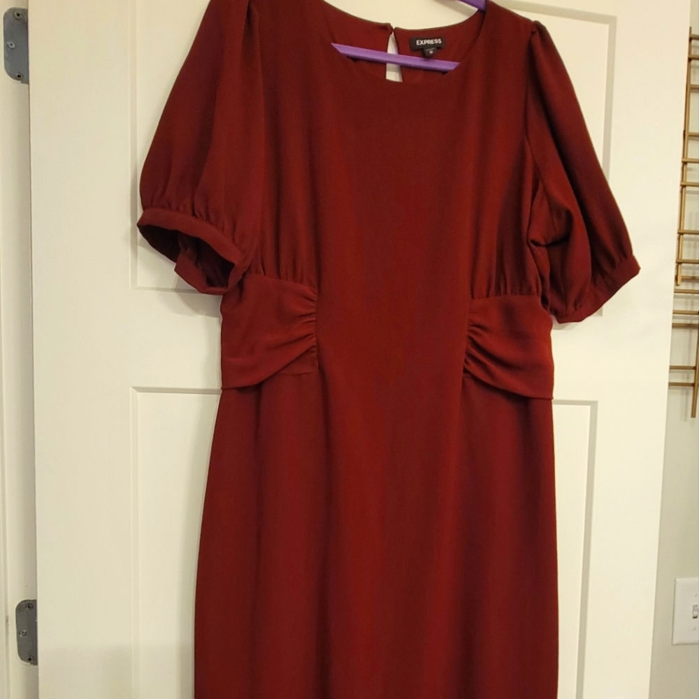 XL Red Express Midi Dress